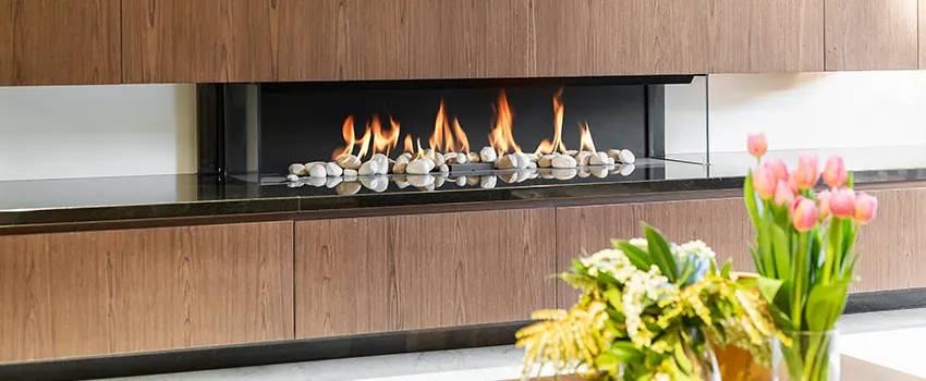 Double-height Fireplace Design Refurbishment in Vacaville, California